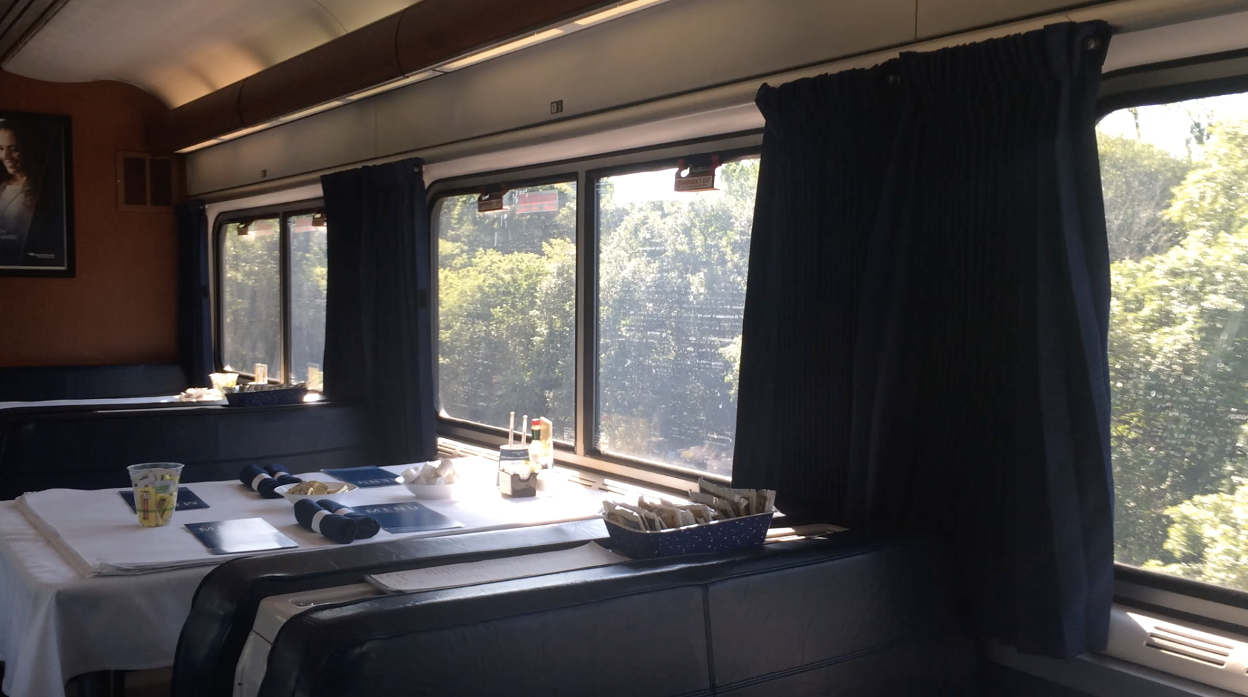 amtrak sunset limited dining car